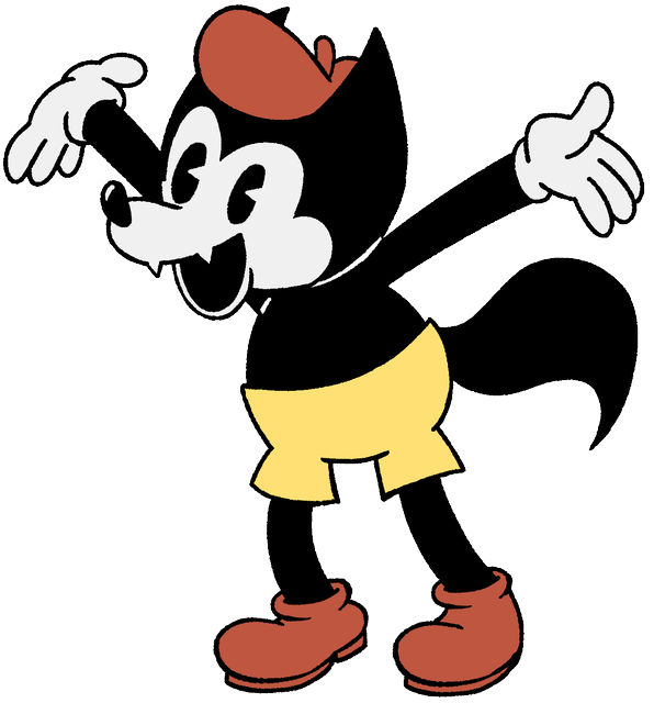 Tappy, a cartoon fox in a red beret